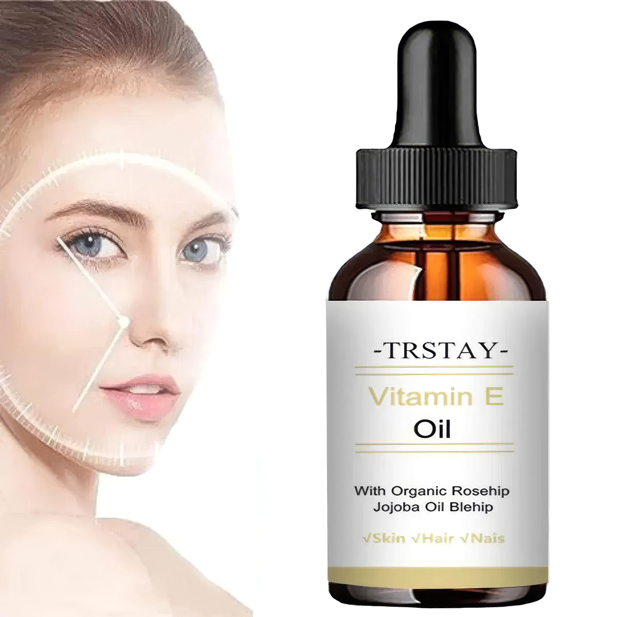 The Glow Oil — Vitamin E &amp; Jojoba Face Serum for Brightening &amp; Anti-Aging