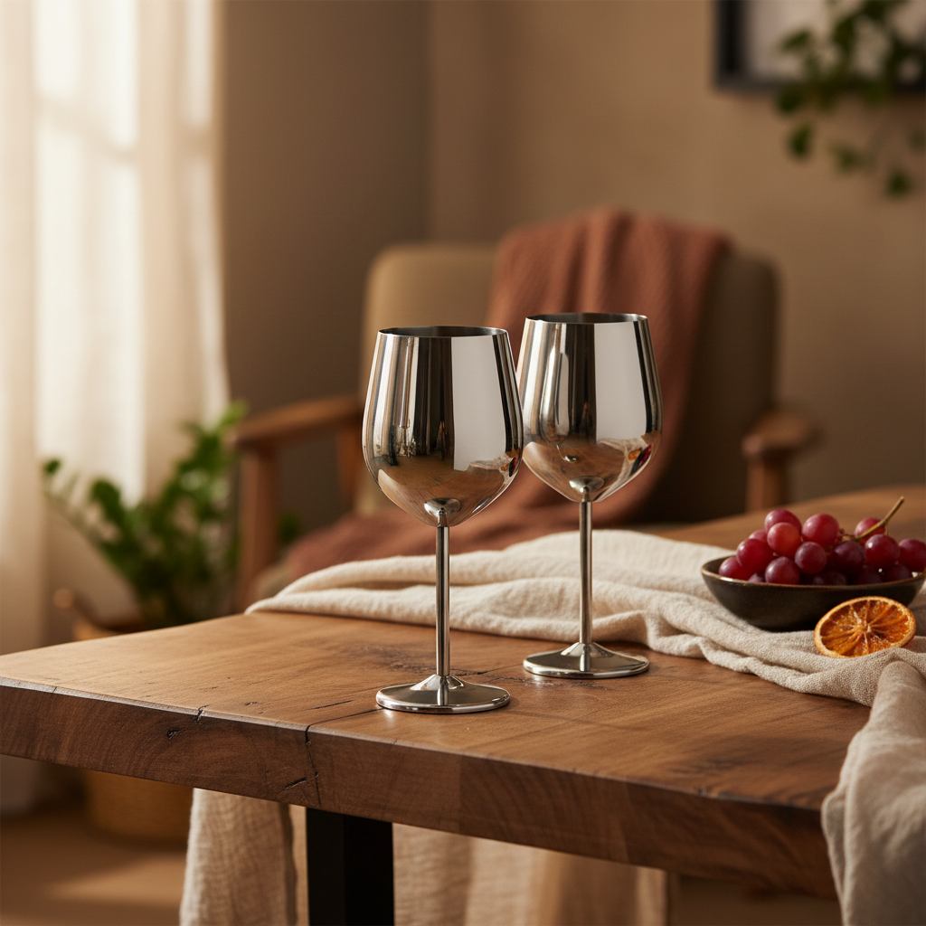 The Glass You’ll Reach For — Insulated Stainless Steel Wine Glass