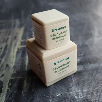 Unscented Zero Waste Deodorant Bar by Plantish