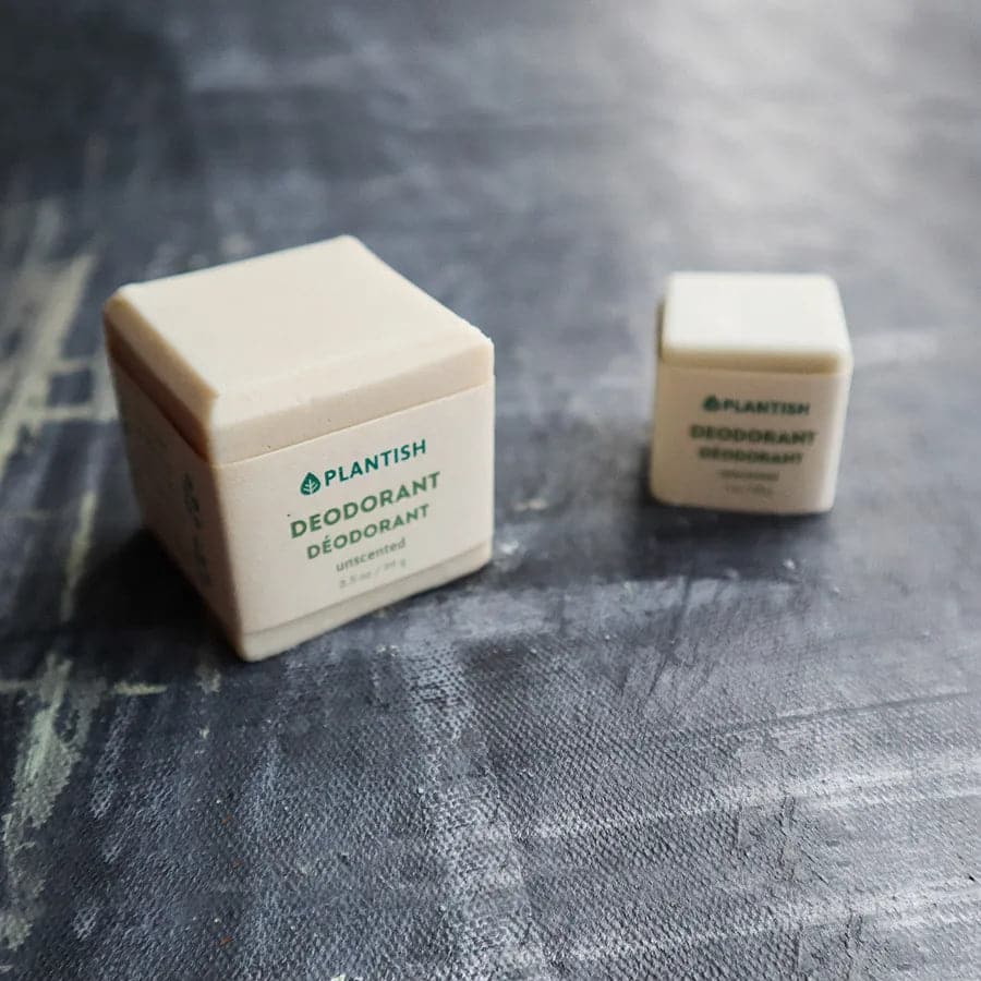 Unscented Zero Waste Deodorant Bar by Plantish