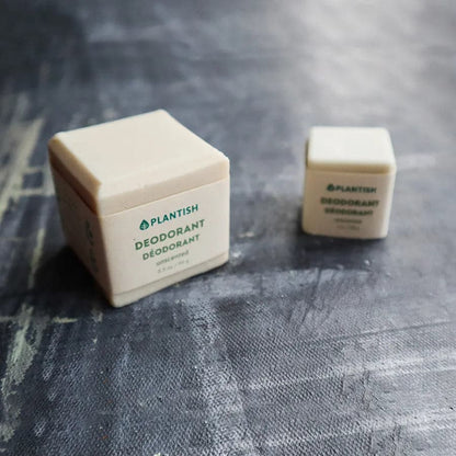 Unscented Zero Waste Deodorant Bar by Plantish